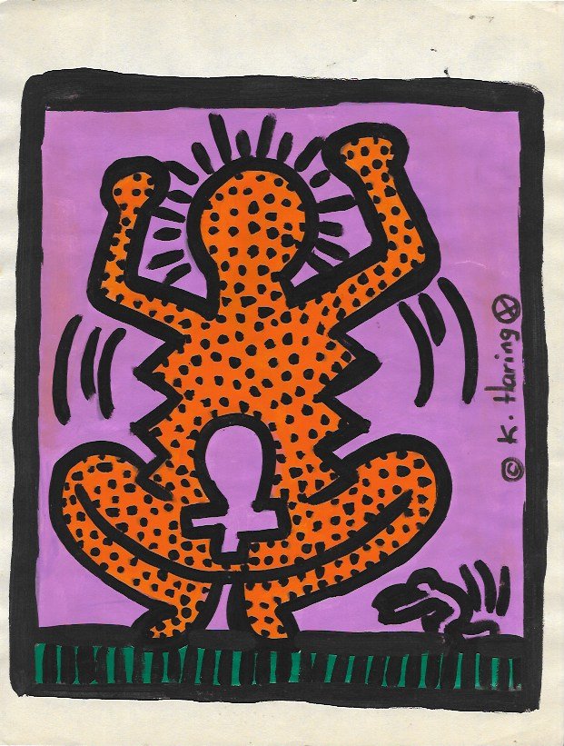 Neo Expressionism N York Mixed Media on Paper (1 of 2)