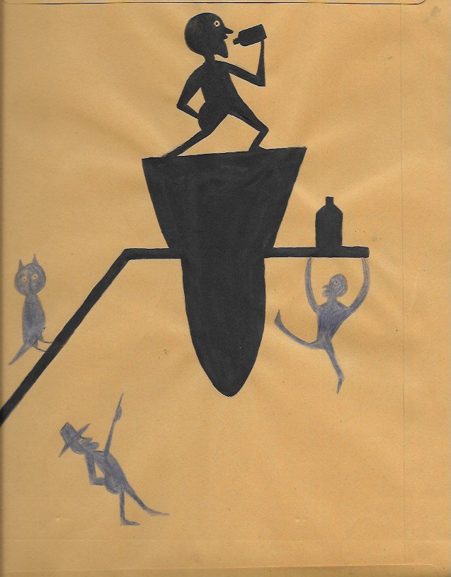 Bill Traylor Outsider Artist Drawing on Paper (1 of 1)
