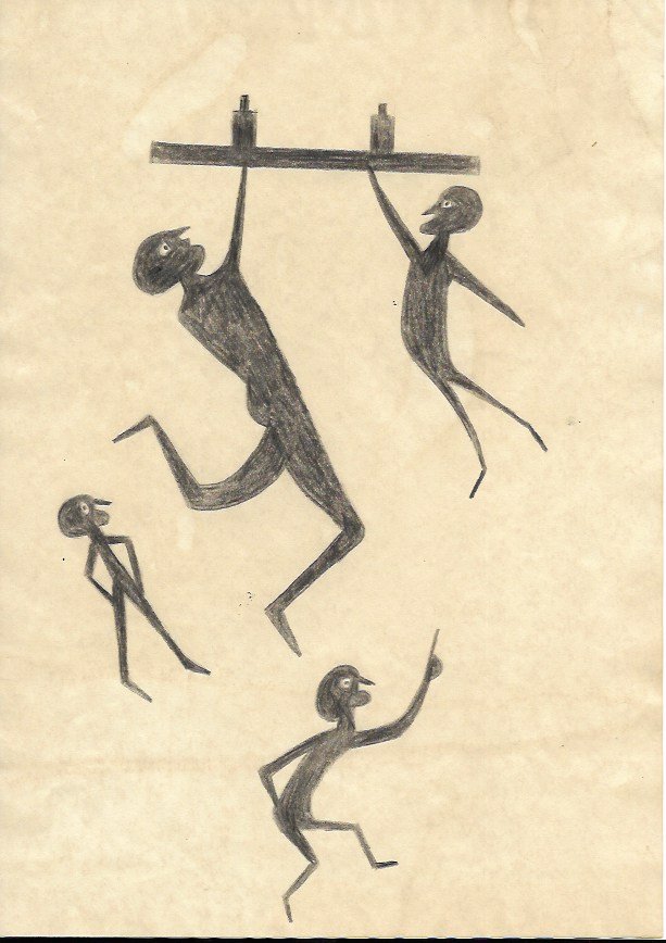 Bill Traylor Outsider Artist Drawing on Paper (1 of 1)