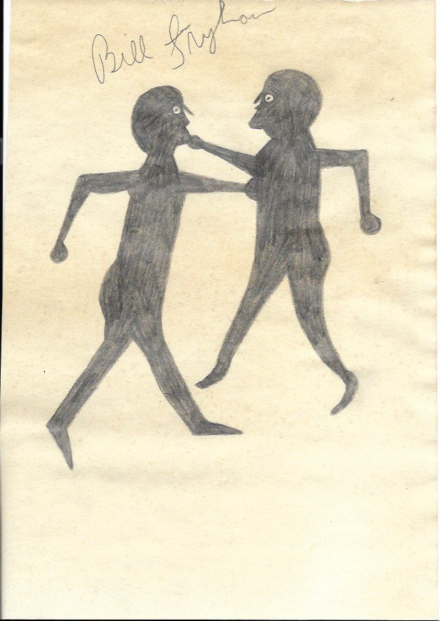 Bill Traylor Outsider Artist Drawing on Paper: Bill Traylor Outsider Artist Drawing on Paper. Size: 11 x 8 inches. Watercolor on paper.This work is being offered as-is, as in manner of or as style of the artist. William -Bill- Traylor (April 1, 18