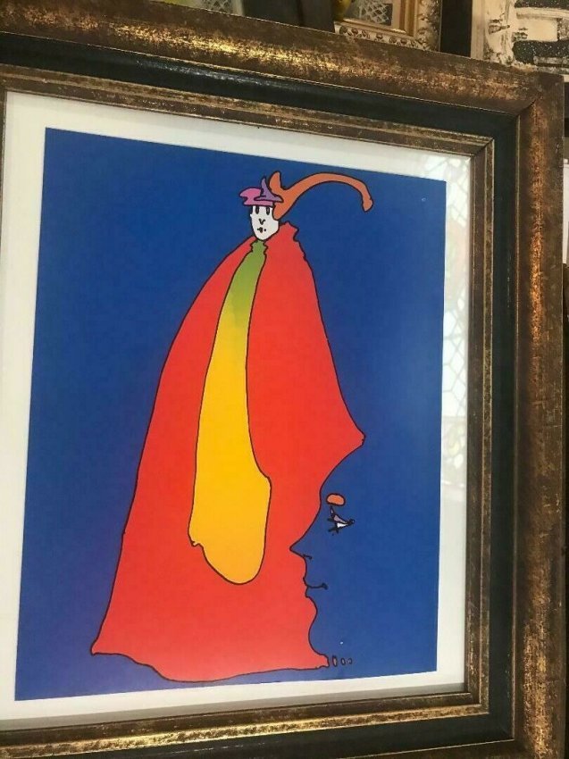 Peter Max "Prince of Blue" 1973 Litho Print (1 of 2)
