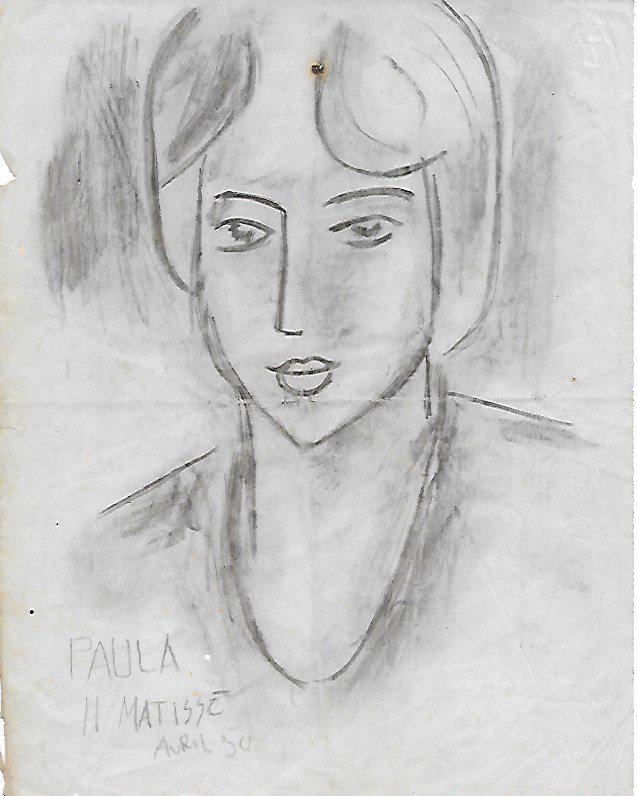 HENRI MATISSE Drawing on Paper Signed (1 of 2)