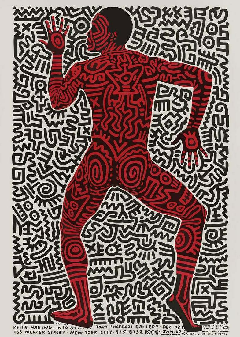 Keith Haring ( 1984 ): Keith Haring Pop Art( 1984 ) Style of Artist Thick Fine Art museum grade archival quality paper. size: 19 x 27. No COA or document. Sold as is. Good Condition. See Photo