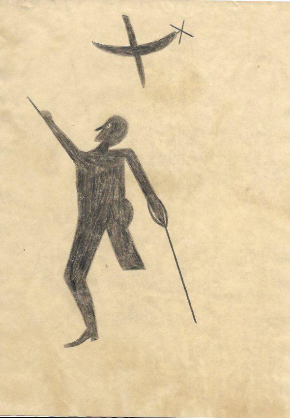 Bill Traylor Outsider Artist Drawing on Paper (1 of 1)