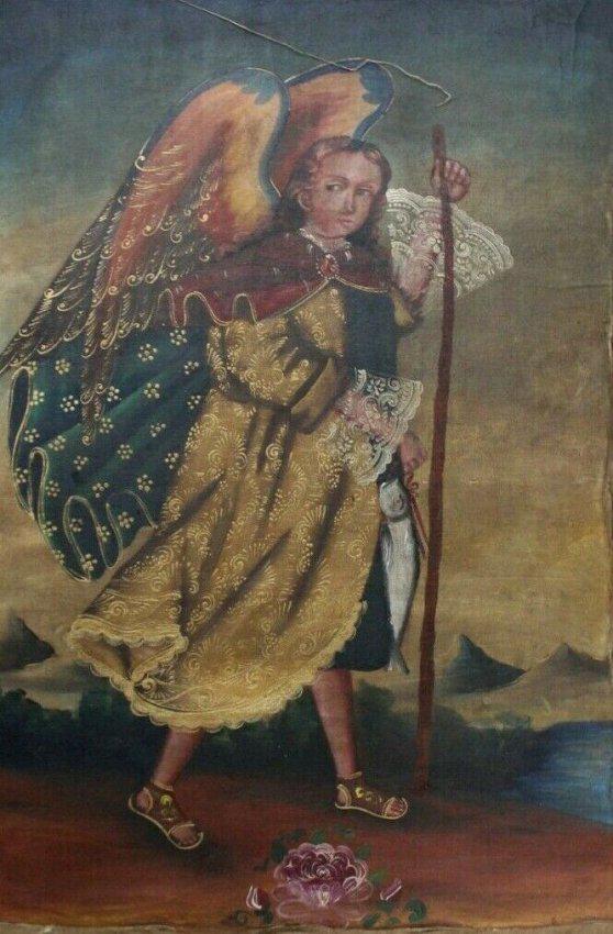 Peruvian Cusco Folk Art Oil Painting (1 of 2)