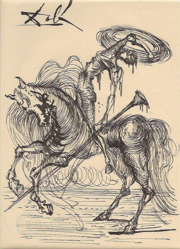 Salvado Dali Drawing on Paper.Signed and stamp on Verso (1 of 2)