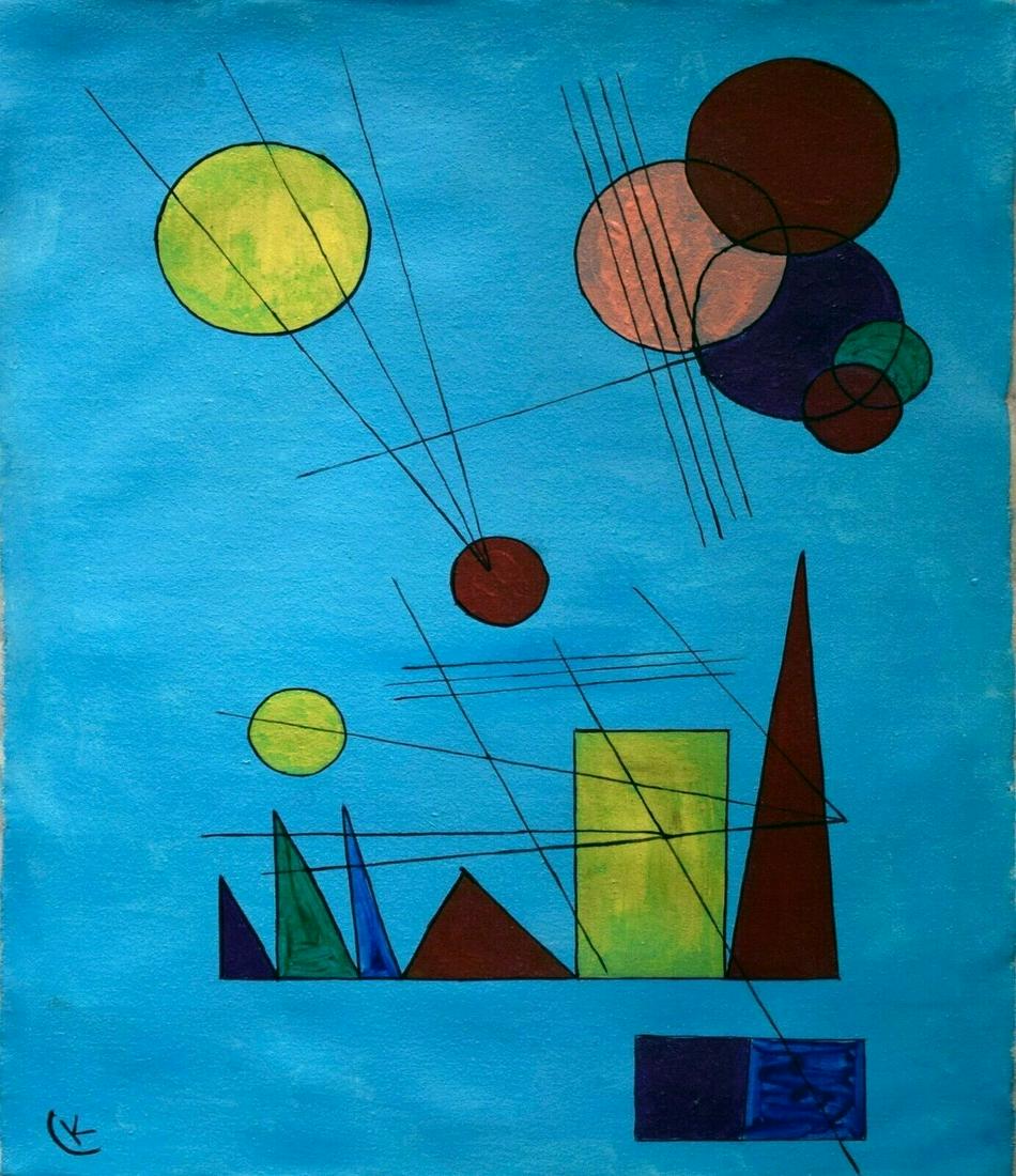 Abstract oil Painting (K (Kandinsky) (1 of 3)