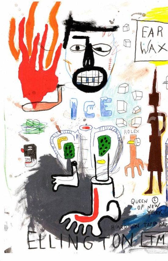 Jean Basquiat Mixed Media Neo-expressionism (1 of 1)