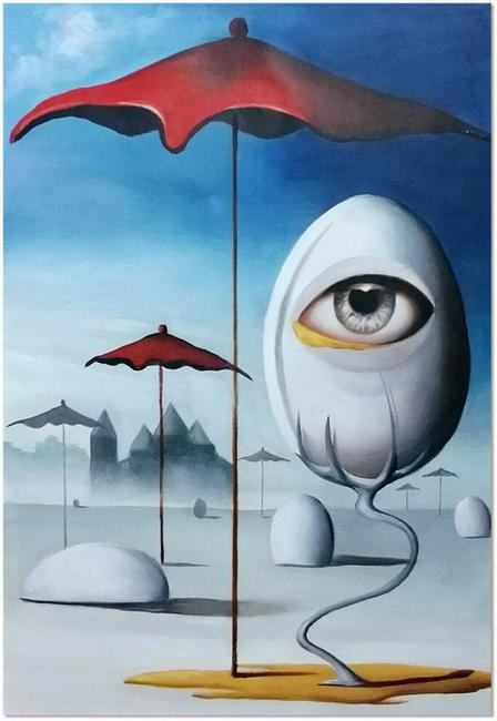 Salvador Dali Painting On Canvas (1 of 4)