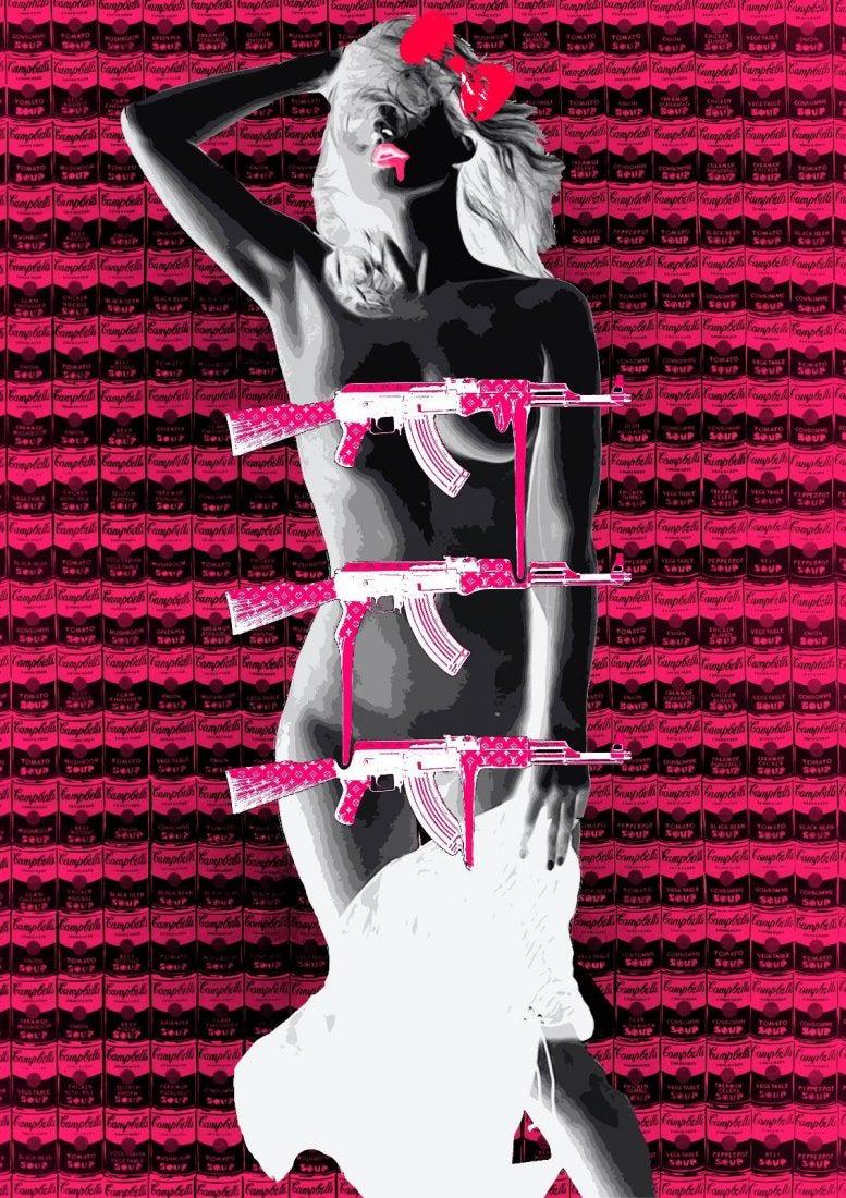 Death NYC Signed Pop Art Lithograph W/COA (1 of 1)