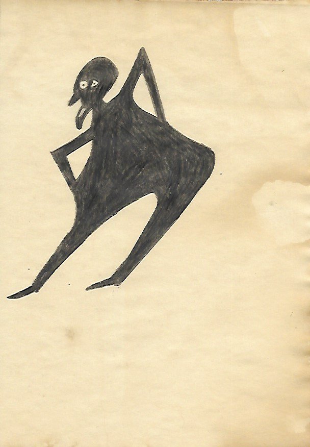 Bill Traylor Outsider Artist Painting on Paper: Bill Traylor Outsider Artist Painting on Paper. Size: 11 x 8 inches. Watercolor on paper.This work is being offered as-is, as in manner of or as style of the artist. William -Bill- Traylor (April 1, 1