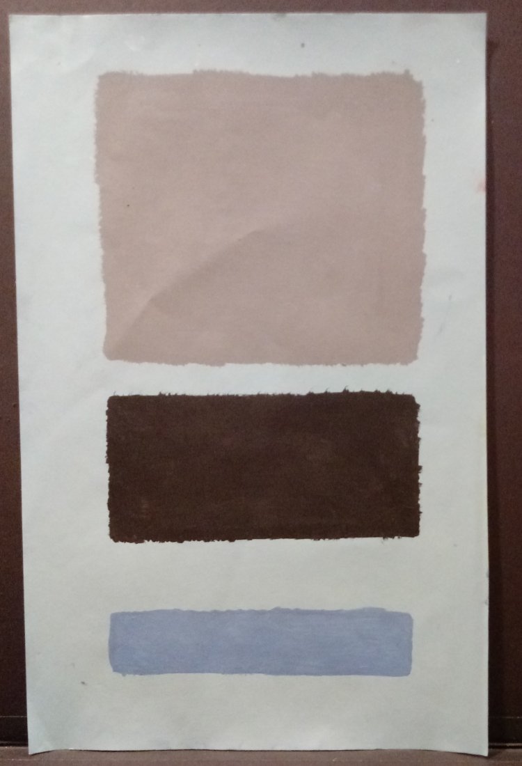 Mark Rothko Mixed Media on Paper: Mark Rothko Mixed Media on Paper. Approx Size: 22 x 15 inches. Stamp signed on verso.Provenance: NY Collector.Sold as is to the manner or style of the artist, Good Condition, See photos.Mark Rothko, b