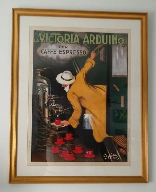Vintage offset lithograph poster, "La 'Victoria Arduin (1 of 4)