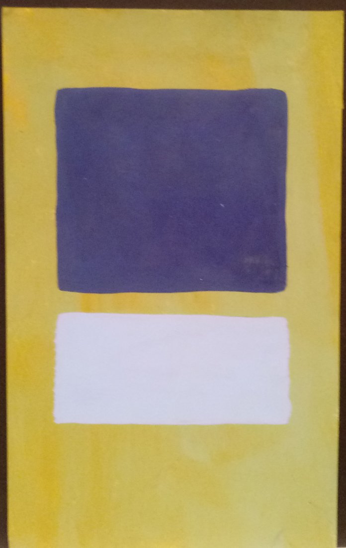 Mark Rothko Mixed Media on Paper: Mark Rothko Mixed Media on Paper. Approx Size: 22 x 15 inches. Stamp signed on verso.Provenance: NY Collector.Sold as is to the manner or style of the artist, Good Condition, See photos.Mark Rothko, b