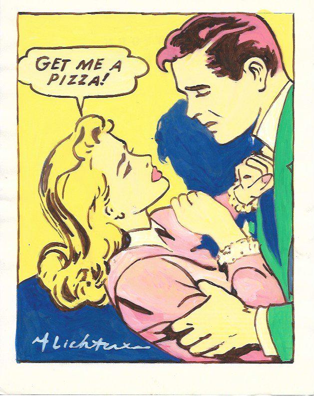 The Style of Roy Lichtenstein drawing (1 of 2)