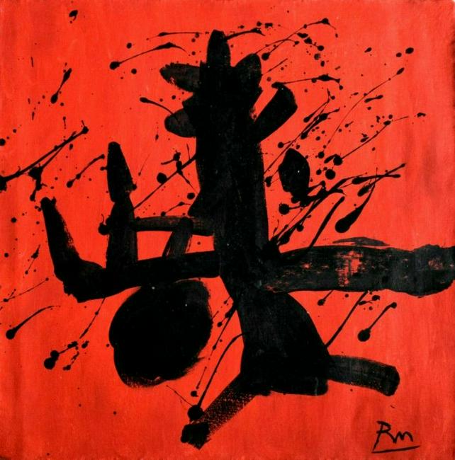 Kim Nam-joon Modern Art Abstract oil Painting (1 of 1)