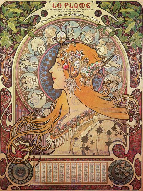 ALPHONSE MUCHA ART NOUVEAU (1 of 1)