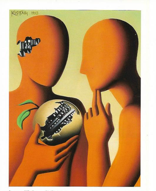 Kalev Mark Kostabi Print on Thick Paper (1 of 1)