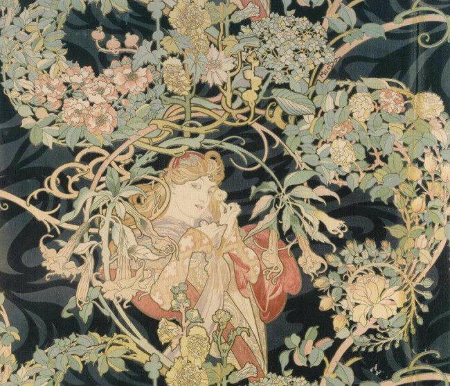 ALPHONSE MUCHA ART NOUVEAU PAINTING (1 of 1)