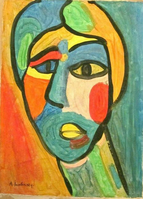 Abstract oil on canvas Alexej von Jawlensky (1 of 4)