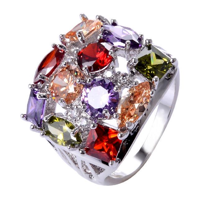 Garnet Perdiot Amethyst Topaz Multi-color 925 Sterling (1 of 1)