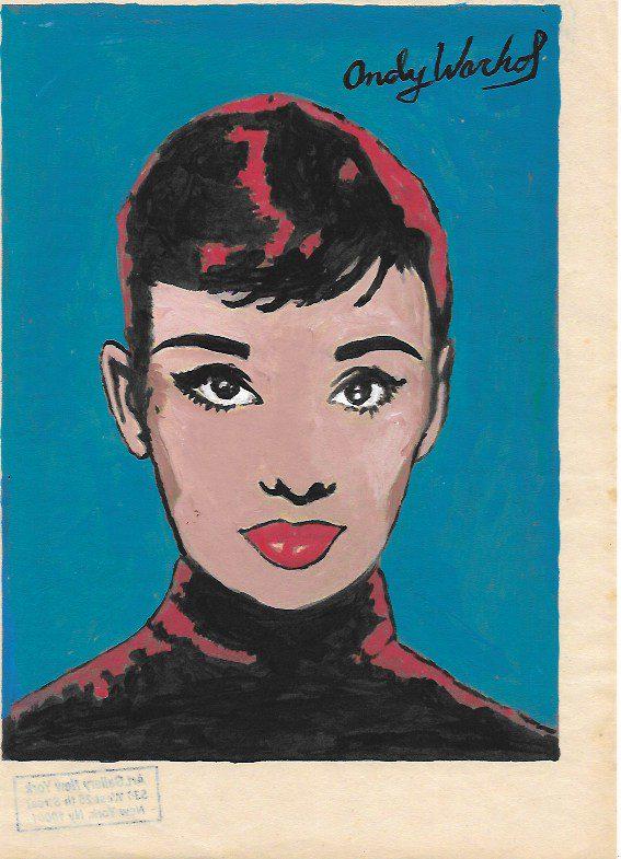 Signed Andy Warhol Mixed Media on Paper: Signed Andy Warhol Mixed Media on Paper. Approx Size: 11 3/4 x 8 1/2 inches. Provenance: NY Collector.Sold as is to the manner or style of the artist, Good Condition, See photos.