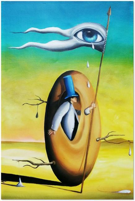 Salvador Dali Painting On Canvas (1 of 3)