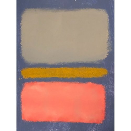 Mark Rothko Mixed Media on Paper: Mark Rothko Mixed Media on Paper. Approx Size: 12 x 9 inches. Stamp signed on verso. Provenance: NY Collector. Sold as is to the manner or style of the artist, Good Condition, See photos. Mark Rothko,