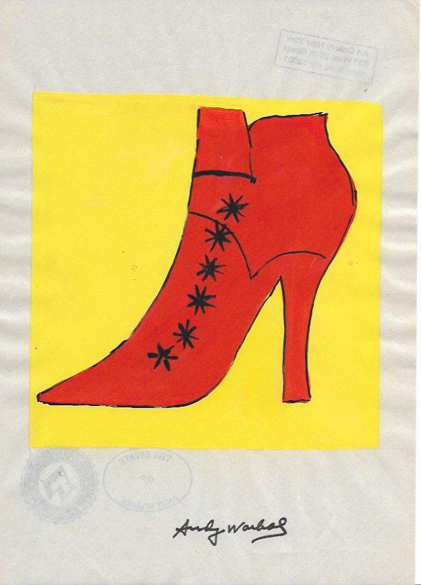 Signed Andy Warhol Mixed Media on Paper: Signed Andy Warhol Mixed Media on Paper. Approx Size: 11 3/4 x 8 1/2 inches. Provenance: NY Collector.Sold as is to the manner or style of the artist, Good Condition, See photos.Condition ReportCondit