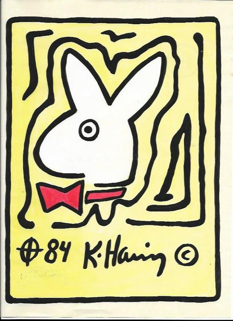 Keith Haring Mix Media Drawing Signed: Keith Haring Mix Media Drawing Signed. New York Collection. Keith Allen Haring (May 4, 1958. February 16, 1990) was an American artist whose pop art and graffiti-like work grew out of the New York Cit