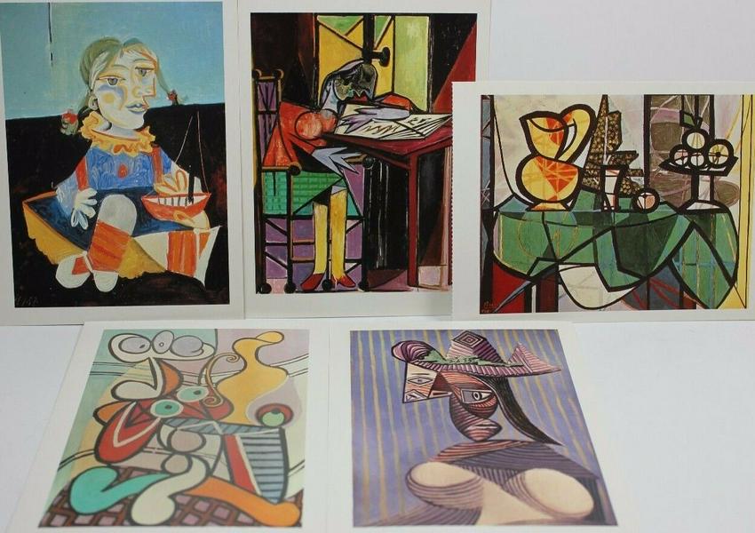 Pablo Picasso Lot 5  Vintage 1988  Postcards (1 of 2)