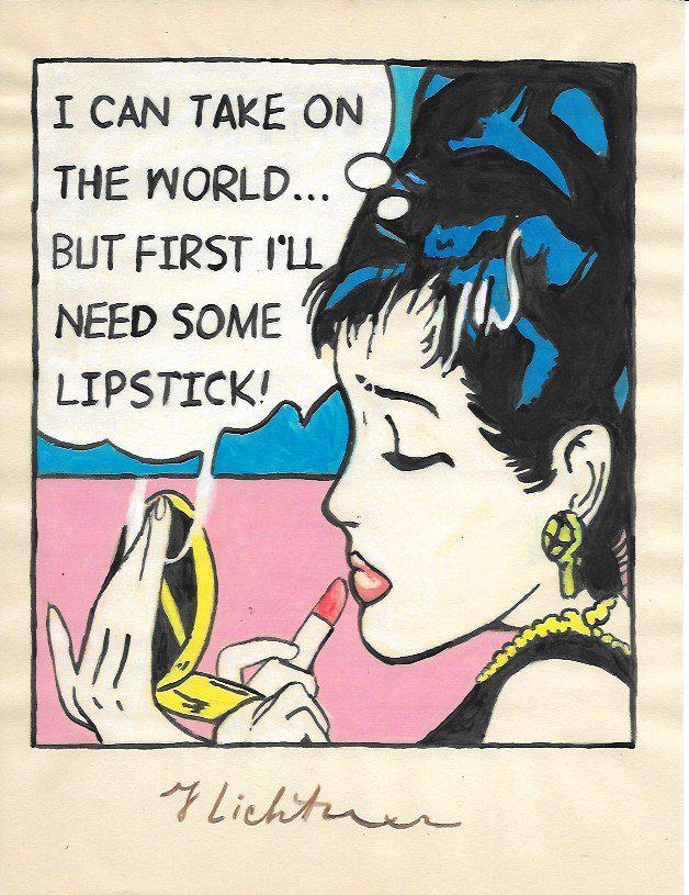 The Style of Roy Lichtenstein drawing (1 of 2)