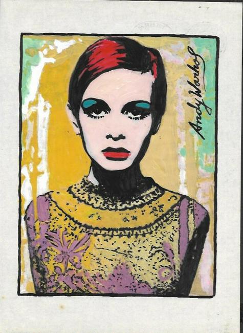 Andy Warhol Mixed Media on Paper: Andy Warhol Mixed Media on Paper. Approx Size: 11 1/2 x 9 inches. Provenance: NY Collector.Sold as is in the manner or style of the artist. Good Condition. See photos.