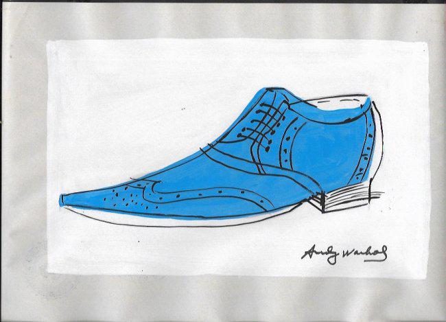 Signed Andy Warhol Mixed Media on Paper: Signed Andy Warhol Mixed Media on Paper. Approx Size: 11 3/4 x 8 1/2 inches. Provenance: NY Collector.Sold as is to the manner or style of the artist, Good Condition, See photos.