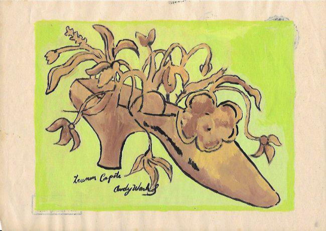 Signed Andy Warhol Mixed Media on Paper: Signed Andy Warhol Mixed Media on Paper. Approx Size: 11 3/4 x 8 1/2 inches. Provenance: NY Collector.Sold as is in the manner or style of the artist. Good Condition. See photos.