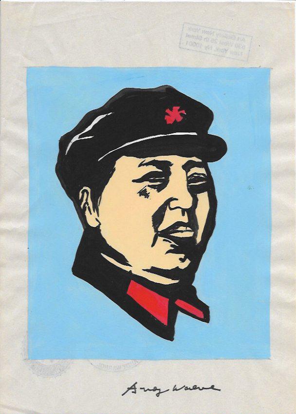Signed Andy Warhol Mixed Media on Paper: Signed Andy Warhol Mixed Media on Paper. Approx Size: 11 3/4 x 8 1/2 inches. Provenance: NY Collector.Sold as is to the manner or style of the artist, Good Condition, See photos.