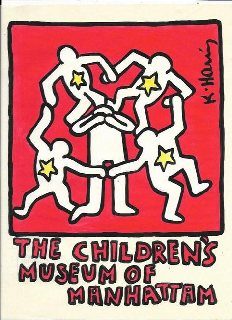 Keith Haring (American, 1958 -1990) - Mixed Media: Keith Haring (American, 1958 -1990) - Mixed Media Drawing acrylic and marker illustration on Paper signed. is executed in the contemporary, street art style of Keith Haring (American, 1958-1990) The p