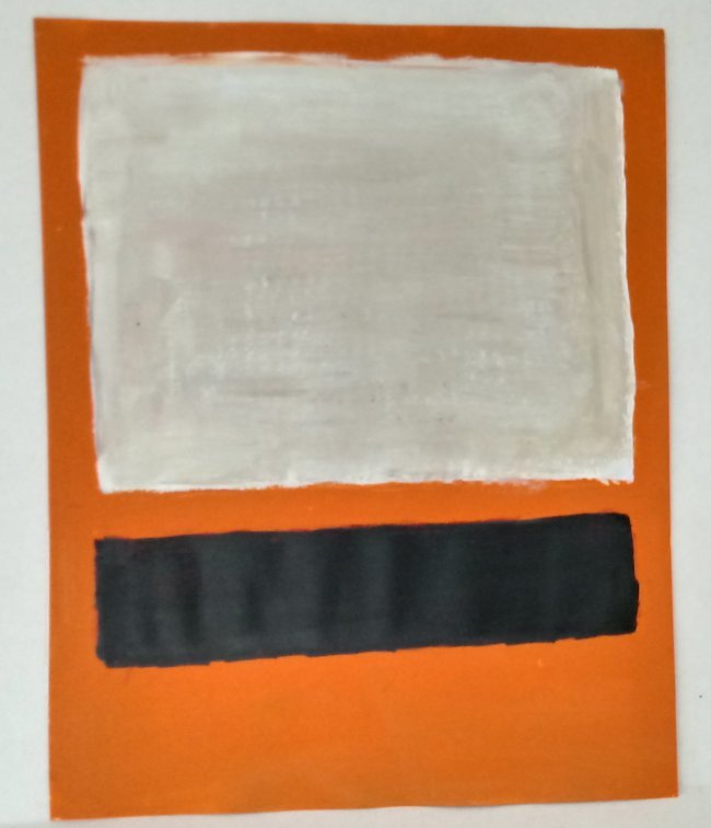 Mark Rothko Mixed Media on Paper.: Mark Rothko Mixed Media on Paper. Approx Size: 14 x 11 inches. Stamp signed on verso.Provenance: NY Collector.Sold as is to the manner or style of the artist, Good Condition, See photos.Mark Rothko, b
