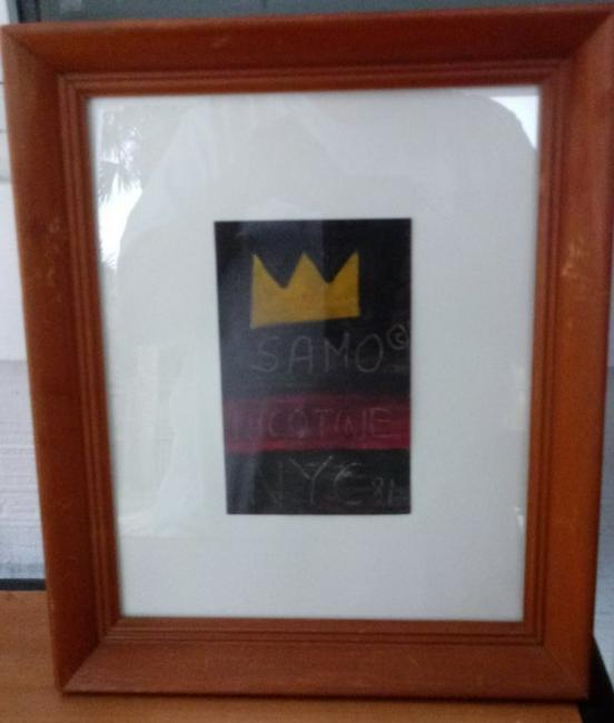 Jean Basquiat Mixed Media Postcard (1 of 2)