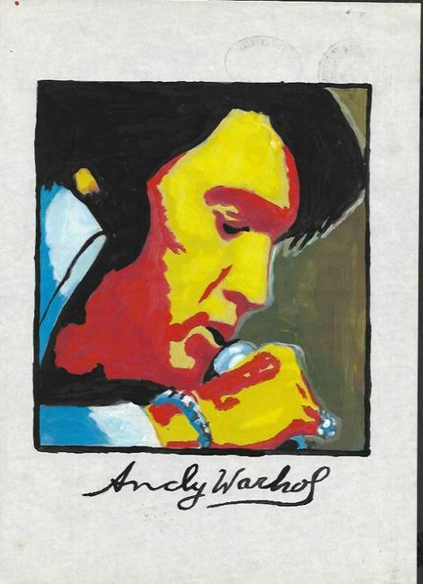 Signed Andy Warhol Mixed Media on Paper: Signed Andy Warhol Mixed Media on Paper. Approx Size: 11 3/4 x 8 1/2 inches. Provenance: NY Collector.Sold as is in the manner or style of the artist. Good Condition. See photos.