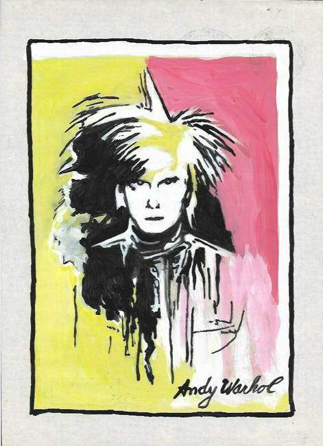 Signed Andy Warhol Mixed Media on Paper. Approx Size:: Signed Andy Warhol Mixed Media on Paper. Approx Size: 11 3/4 x 8 1/2 inches. Provenance: NY Collector.Sold as is in the manner or style of the artist. Good Condition. See photos.