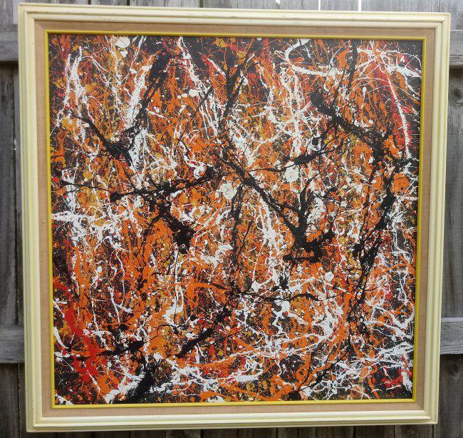 Jackson Pollock Abstract Expressionist Painting on (1 of 4)