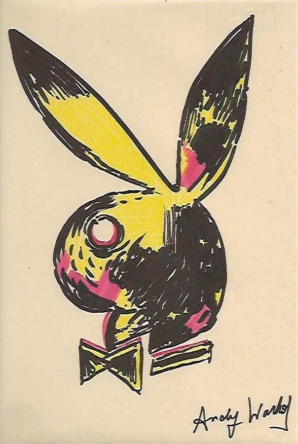 Signed Andy Warhol Mixed Media on Paper: Signed Andy Warhol Mixed Media on Paper. Approx Size: 11 3/4 x 8 1/2 inches. Provenance: NY Collector.Sold as is to the manner or style of the artist, Good Condition, See photos