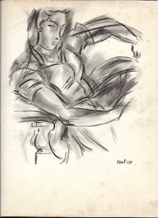 HENRI MATISSE Drawing on Paper SIGNED. The Drawing has (1 of 2)