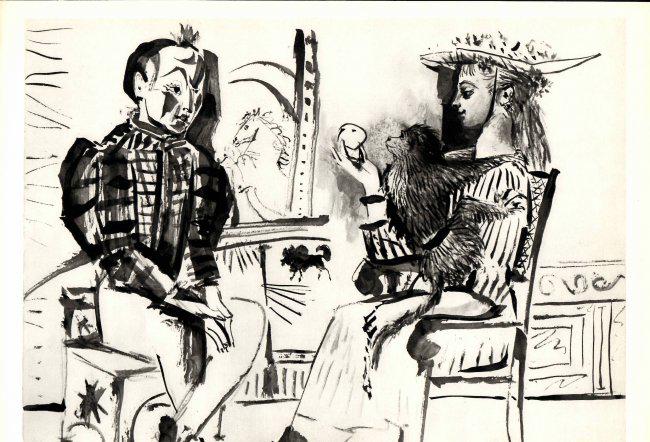 PABLO PICASSO ORIGINAL HELIOGRAVURES Print From Verve (1 of 2)