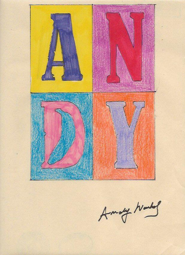 Signed Andy Warhol Mixed Media on Paper: Signed Andy Warhol Mixed Media on Paper. Approx Size: 11 3/4 x 8 1/2 inches. Provenance: NY Collector.Sold as is to the manner or style of the artist, Good Condition, See photos
