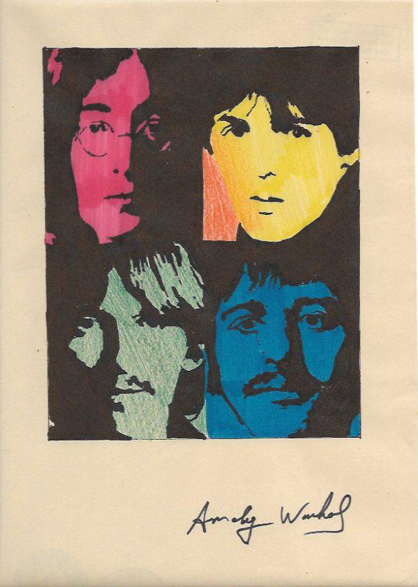 Signed Andy Warhol Mixed Media on Paper: Signed Andy Warhol Mixed Media on Paper. Approx Size: 11 3/4 x 8 1/2 inches. Provenance: NY Collector.Sold as is to the manner or style of the artist, Good Condition, See photos