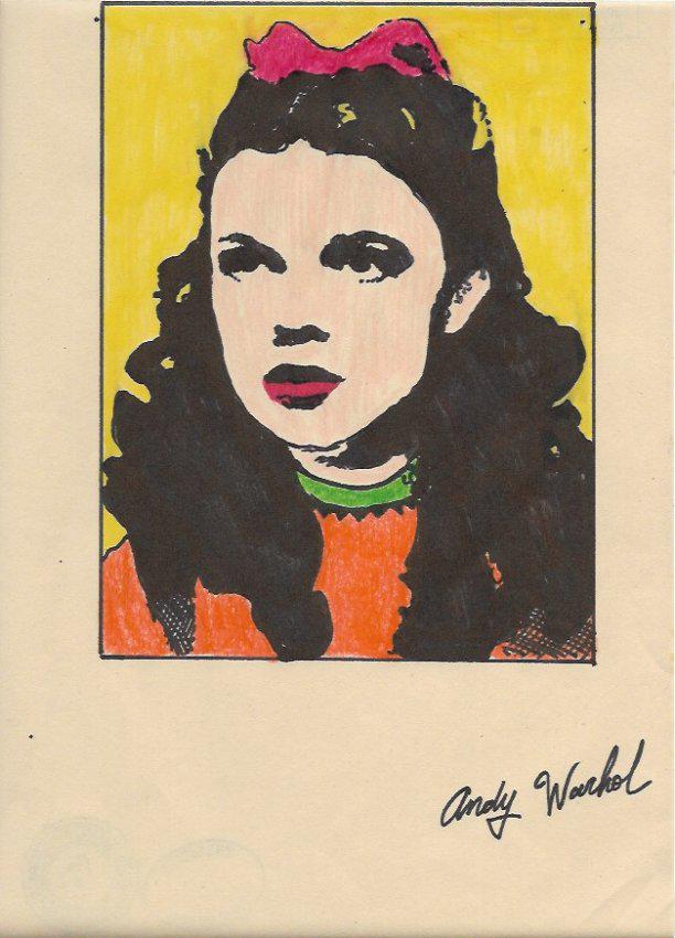 Signed Andy Warhol Mixed Media on Paper: Signed Andy Warhol Mixed Media on Paper. Approx Size: 11 3/4 x 8 1/2 inches. Provenance: NY Collector.Sold as is to the manner or style of the artist, Good Condition, See photos