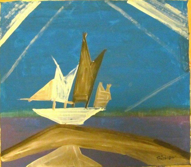 Lionel Charle Modern art abstract oil on canvas Lyonel (1 of 4)