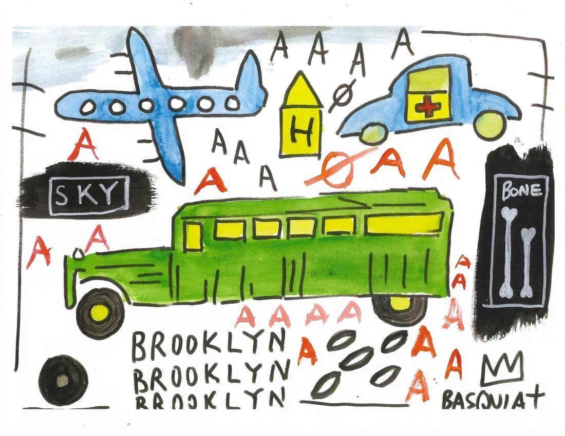 Neo-Expressionism Print on Thick Paper. (1 of 1)